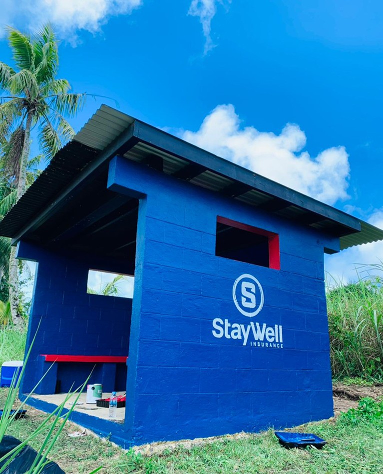 StayWell Saipan Adopts Bus Stop on Route 31